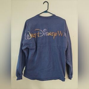 Walt Disney World 50th Anniversary Purple Spirit Jersey Rainbow Glitter Size S